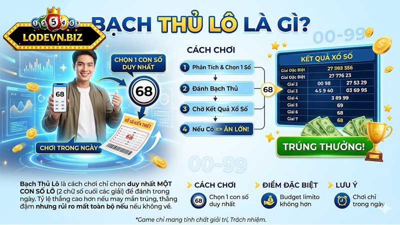 Bạch thủ lô là gì và cách chọn 1 con số duy nhất trong lô đề