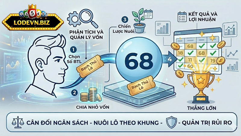 Quản lý vốn hiệu quả để đánh bạch thủ lô thắng lớn