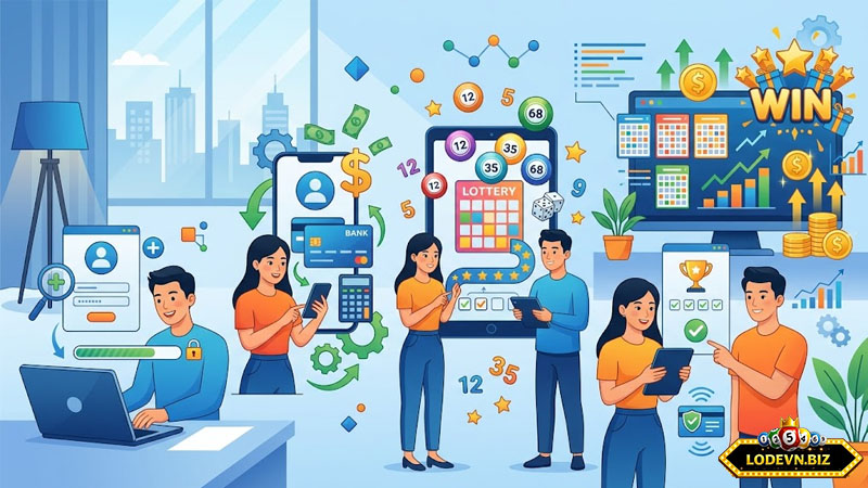 Các bước tham gia đánh lô đề online khá đơn giản